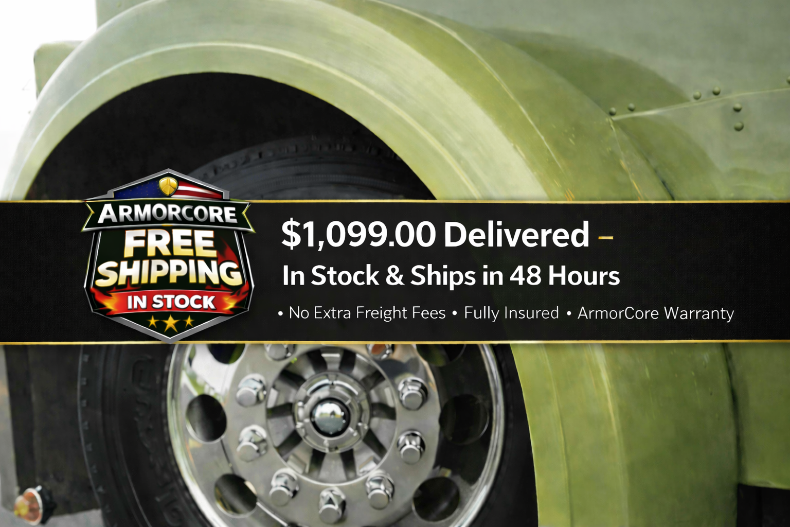 Peterbilt Front Fenders 379/389/589 - Bad Ass Custom Truck Parts