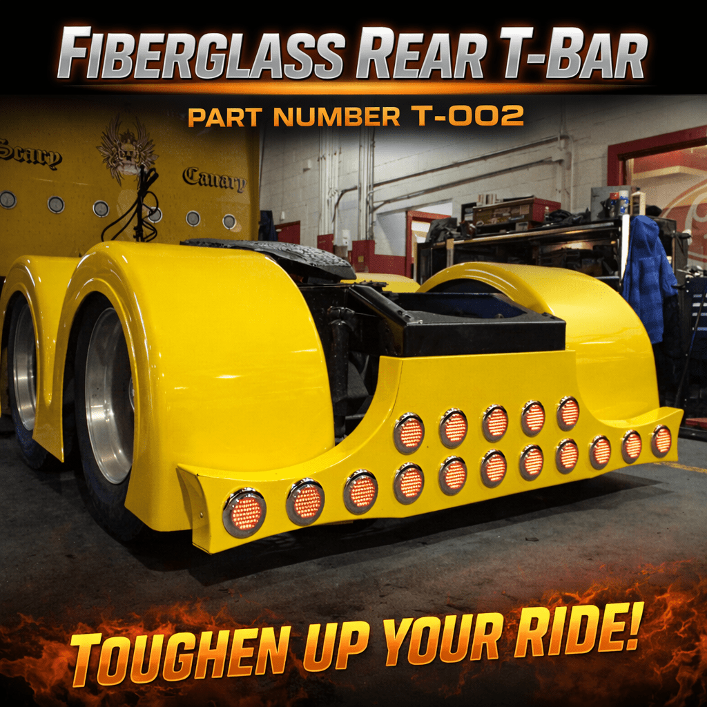 Bad Ass Fiberglass Rear T - Bar - Bad Ass Custom Truck Parts