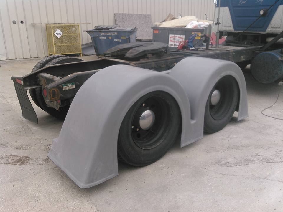 Conventional Double Hump Rear Fender Set - Bad Ass Custom Truck Parts