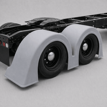 Conventional Double Hump Rear Fender Set - Bad Ass Custom Truck Parts