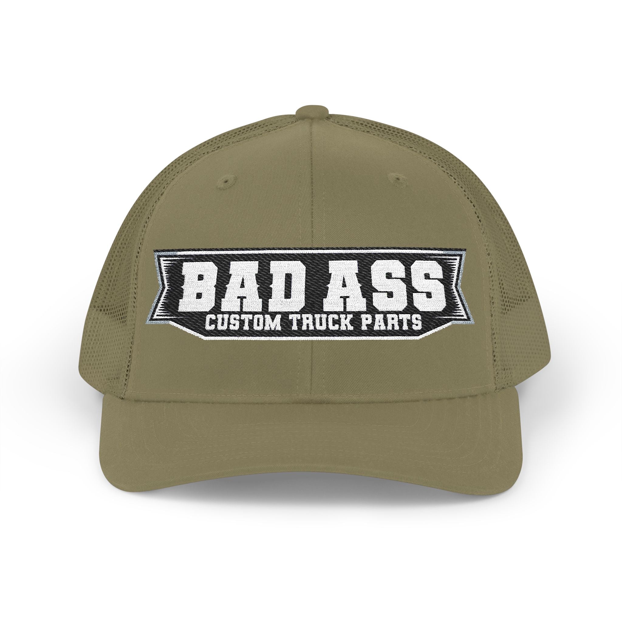 Custom Embroidered Bad Ass Snapback Trucker Cap - Bad Ass Custom Truck Parts