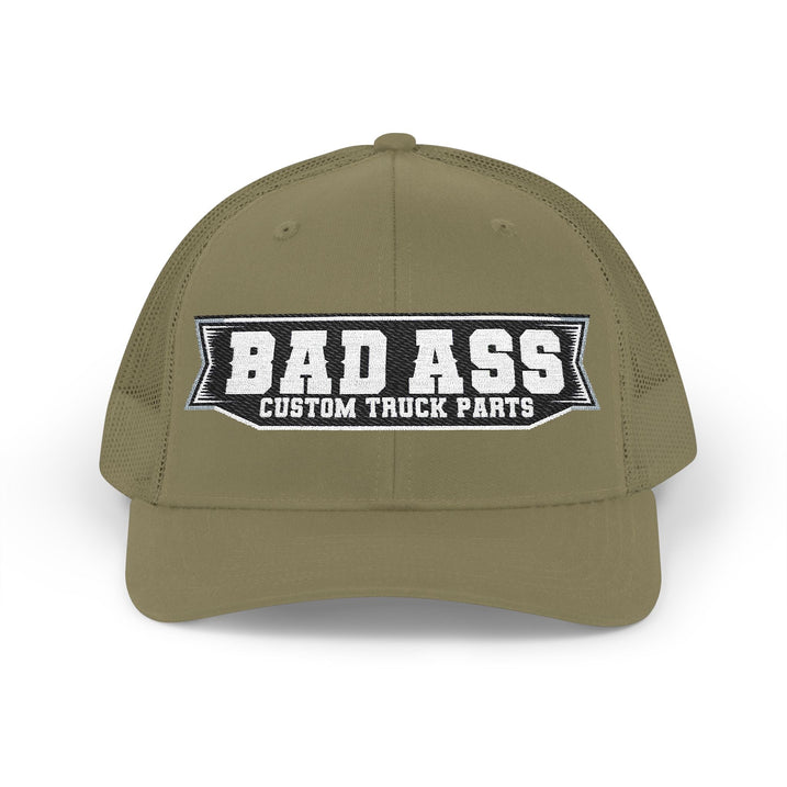 Custom Embroidered Bad Ass Snapback Trucker Cap - Bad Ass Custom Truck Parts