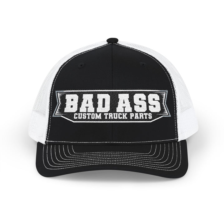 Custom Embroidered Bad Ass Snapback Trucker Cap - Bad Ass Custom Truck Parts