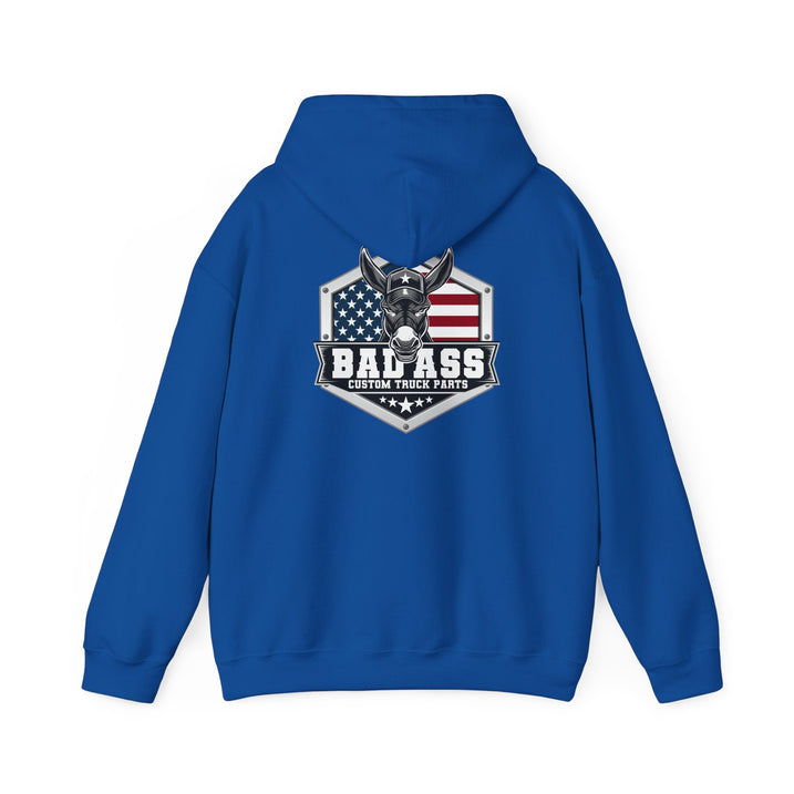Custom Truck Parts Unisex Hoodie - Bold Graphic Design for Truck Enthusiasts - Bad Ass Custom Truck Parts