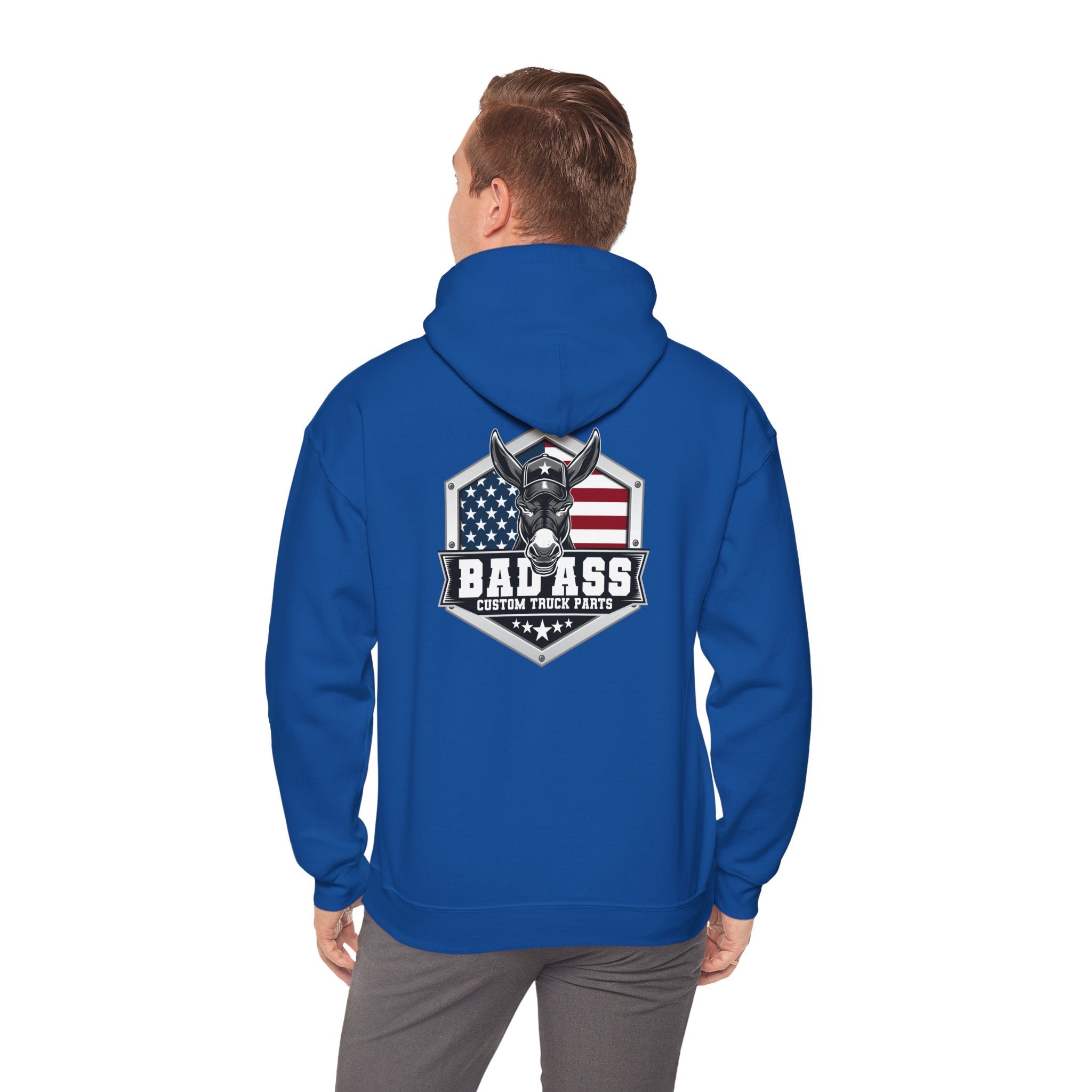 Custom Truck Parts Unisex Hoodie - Bold Graphic Design for Truck Enthusiasts - Bad Ass Custom Truck Parts