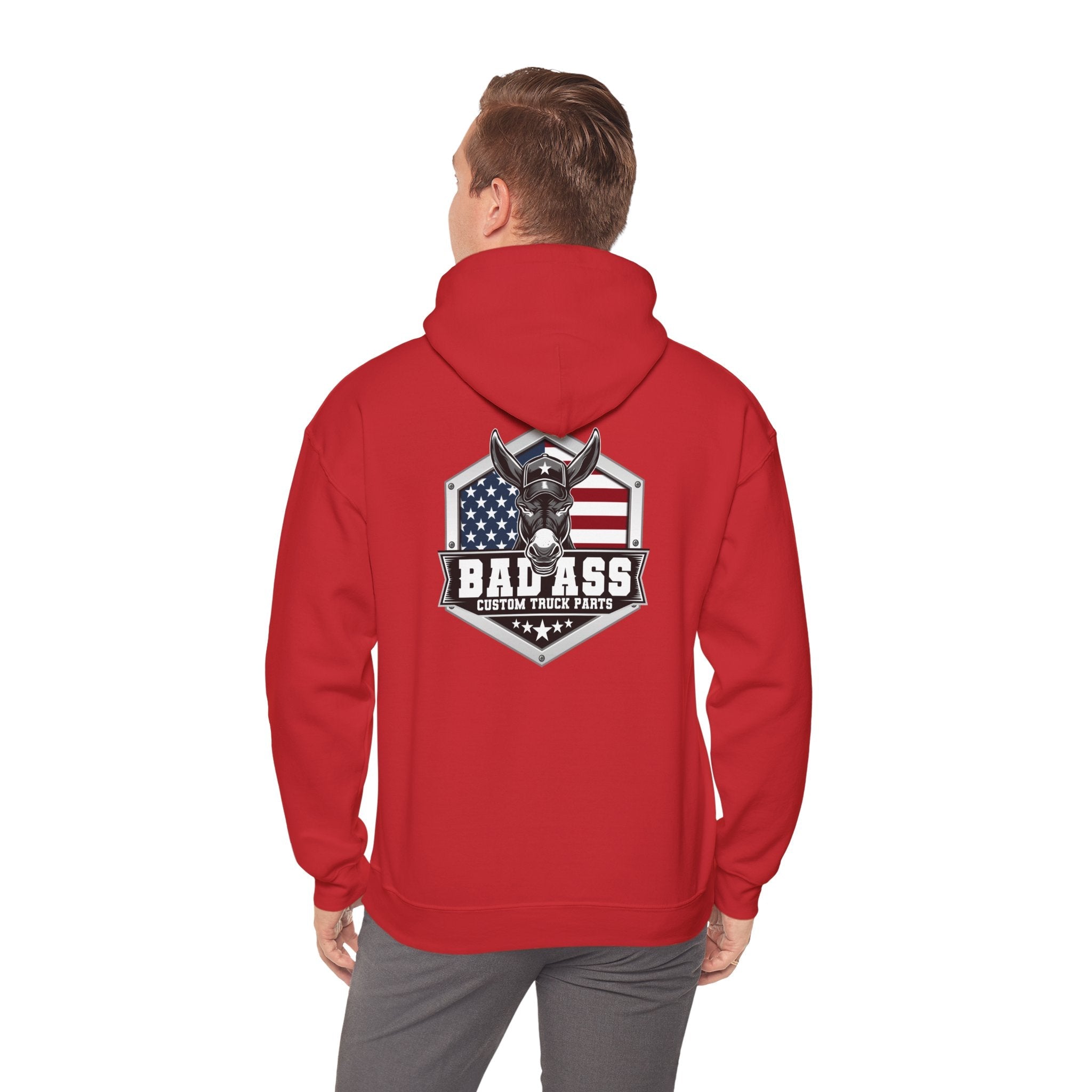 Custom Truck Parts Unisex Hoodie - Bold Graphic Design for Truck Enthusiasts - Bad Ass Custom Truck Parts