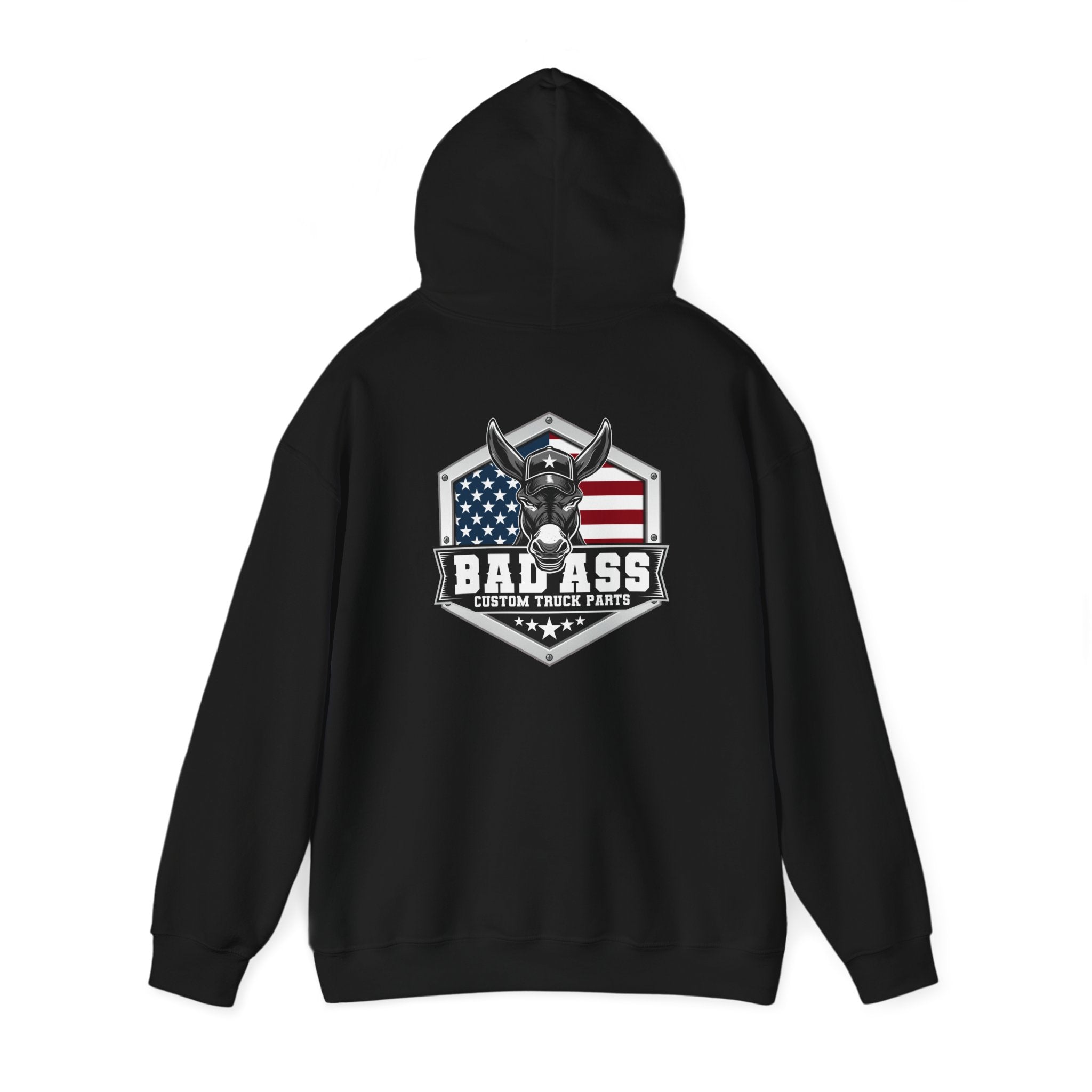 Custom Truck Parts Unisex Hoodie - Bold Graphic Design for Truck Enthusiasts - Bad Ass Custom Truck Parts