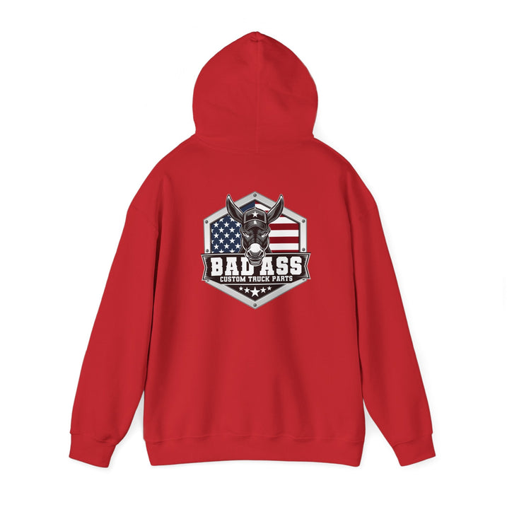 Custom Truck Parts Unisex Hoodie - Bold Graphic Design for Truck Enthusiasts - Bad Ass Custom Truck Parts