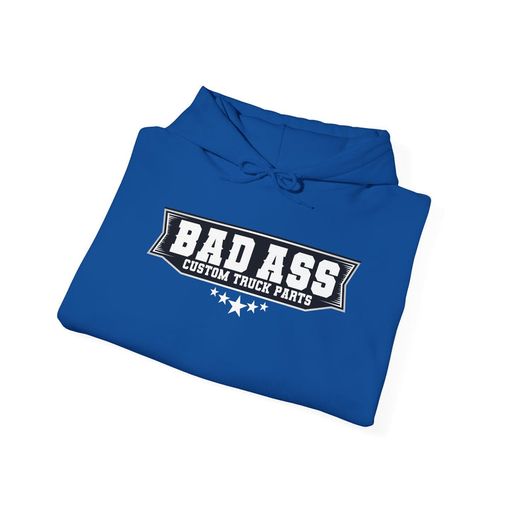 Custom Truck Parts Unisex Hoodie - Bold Graphic Design for Truck Enthusiasts - Bad Ass Custom Truck Parts