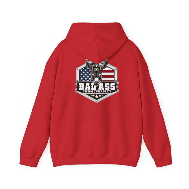 Custom Truck Parts Unisex Hoodie - Bold Graphic Design for Truck Enthusiasts - Bad Ass Custom Truck Parts