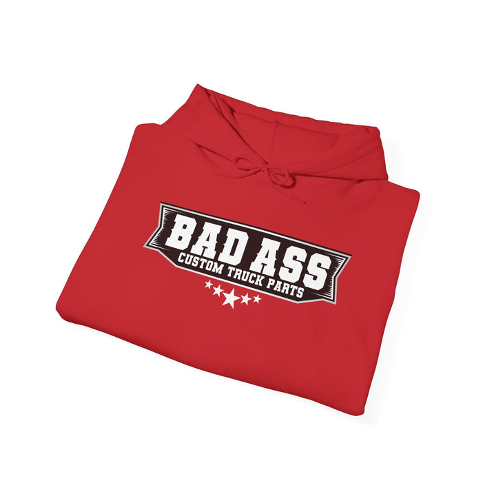 Custom Truck Parts Unisex Hoodie - Bold Graphic Design for Truck Enthusiasts - Bad Ass Custom Truck Parts