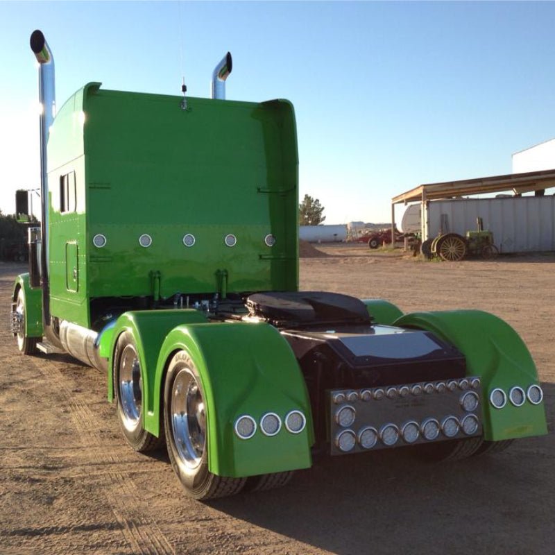 Double Hump Rear Fender Set with Light Boxes - Bad Ass Custom Truck Parts