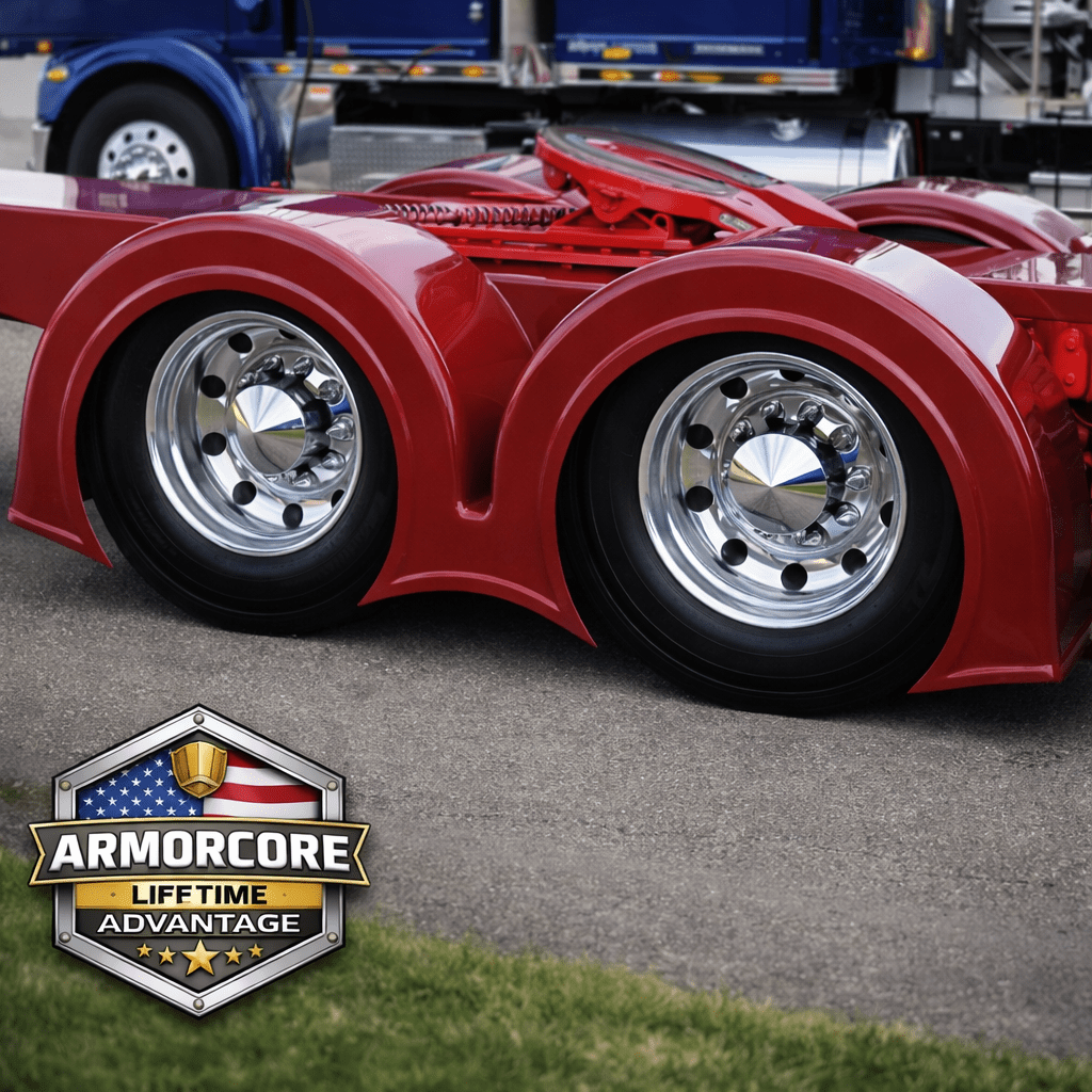 Euro Double Hump Rear Fender Set - Bad Ass Custom Truck Parts