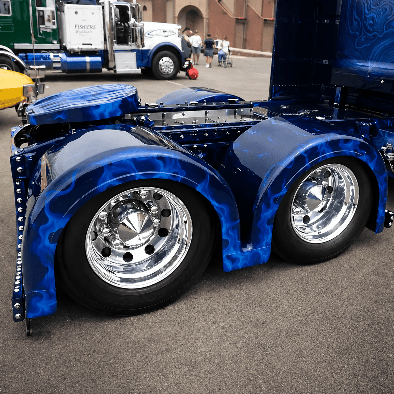 Original Double Hump Fender Set | Premium Semi Truck Rear Fenders - Bad Ass Custom Truck Parts