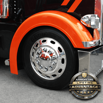 Peterbilt 379 Long 7.5" Sidewall Composite Front Fender Set - Bad Ass Custom Truck Parts