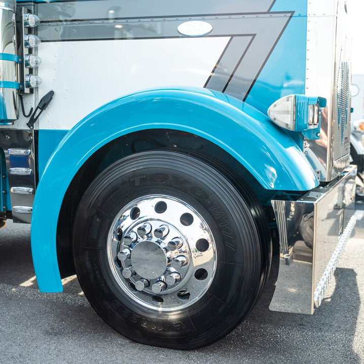 Peterbilt 379 Long 7.5" Sidewall Front Fender Set - Bad Ass Custom Truck Parts