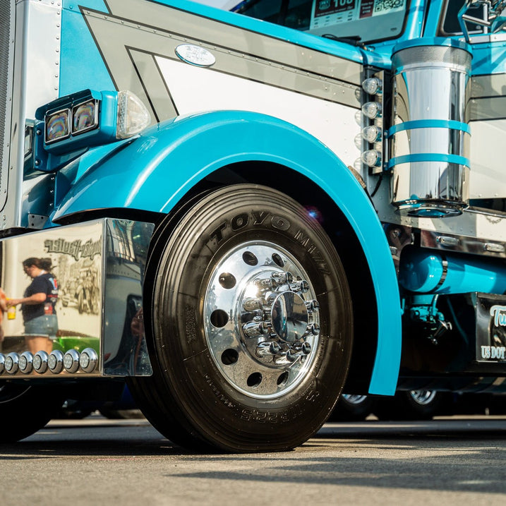 Peterbilt 379 Long 7.5" Sidewall Front Fender Set - Bad Ass Custom Truck Parts