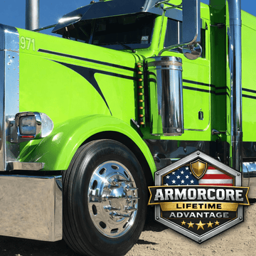 Peterbilt 379 Short - 3.5" Sidewall Composite Front Fender Set - Bad Ass Custom Truck Parts