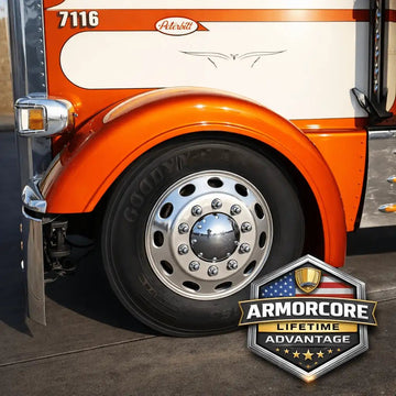Peterbilt 388 Long 7.5" Sidewall Front Fender Set - Bad Ass Custom Truck Parts