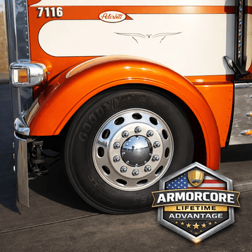 Peterbilt 389 Long 7.5" Sidewall Front Fender Set - Bad Ass Custom Truck Parts