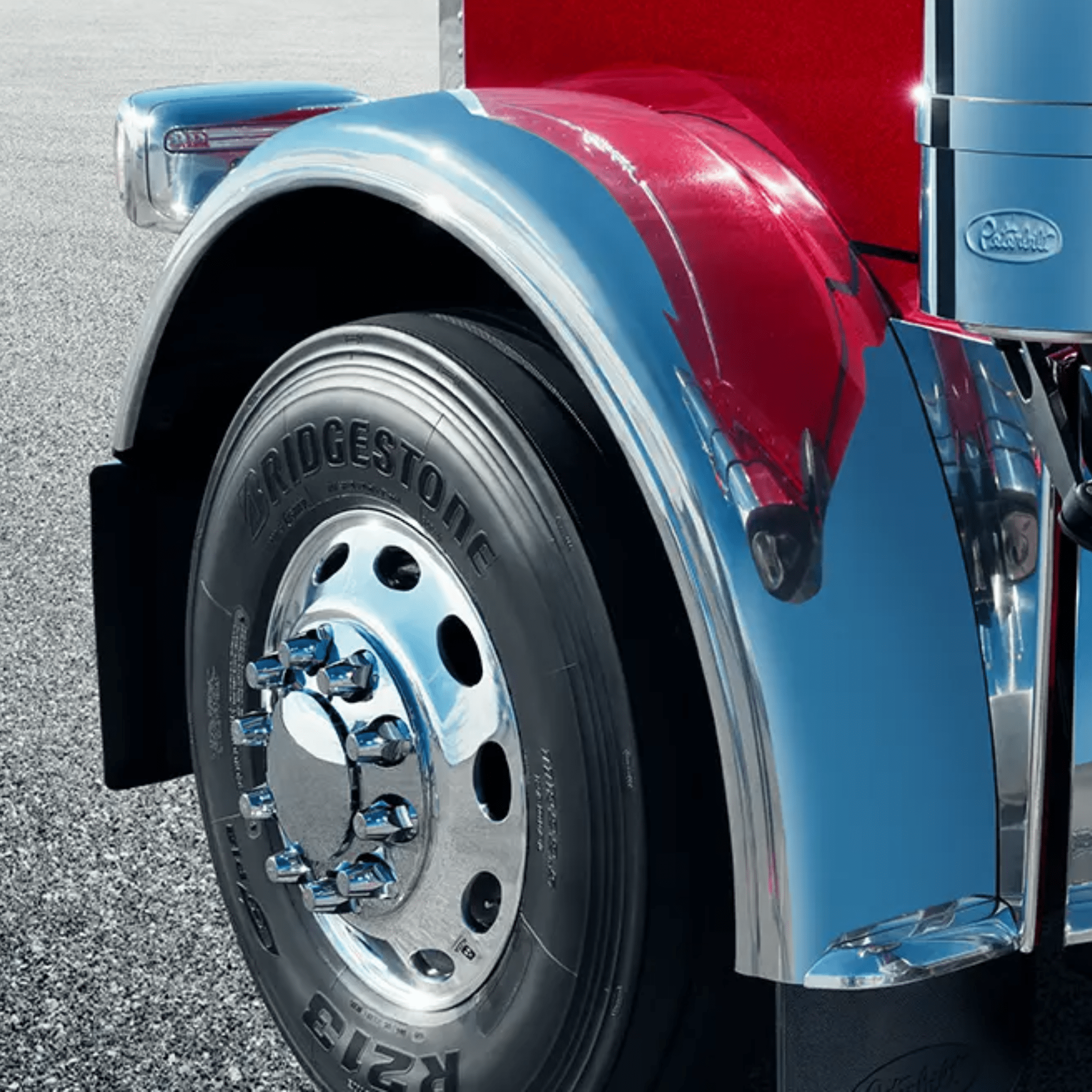 Peterbilt 589 Front Fender Set - 3.5" Sidewall - Bad Ass Custom Truck Parts