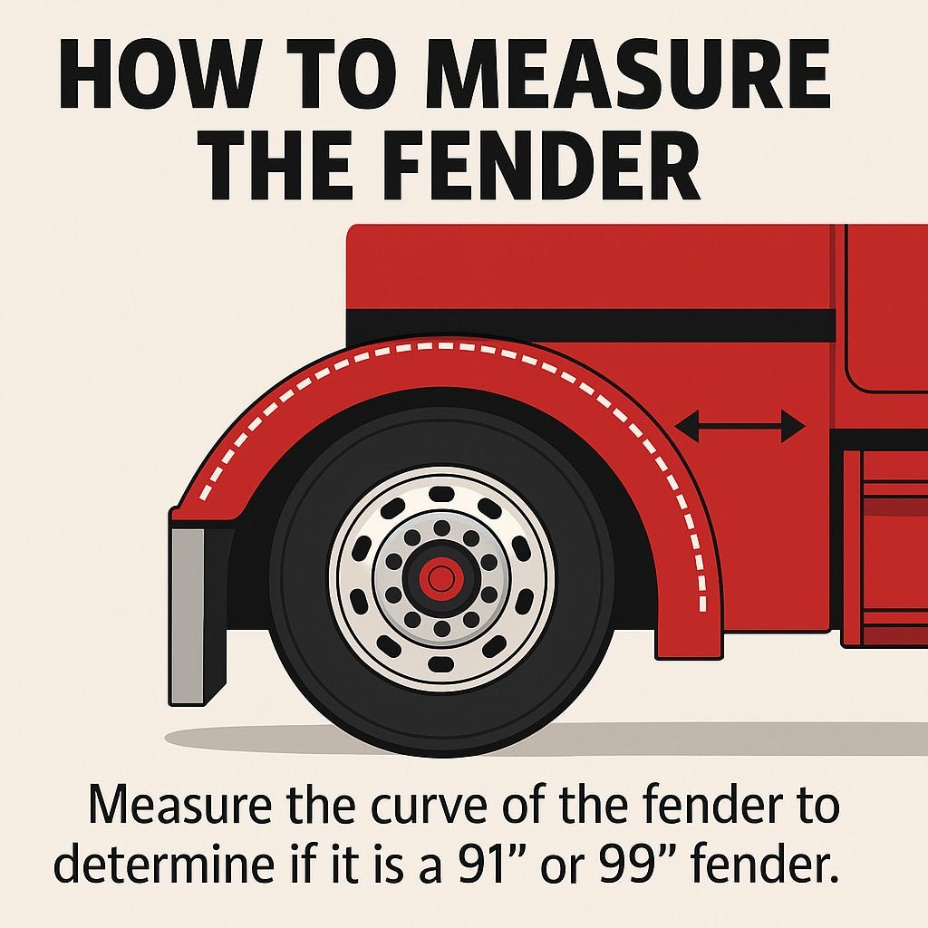 Stock Peterbilt 379 Replacement Front Fender Set - Bad Ass Custom Truck Parts
