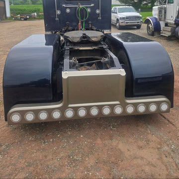 T-003 Universal Rear T-Bar with Integrated Light Enclosures - Bad Ass Custom Truck Parts
