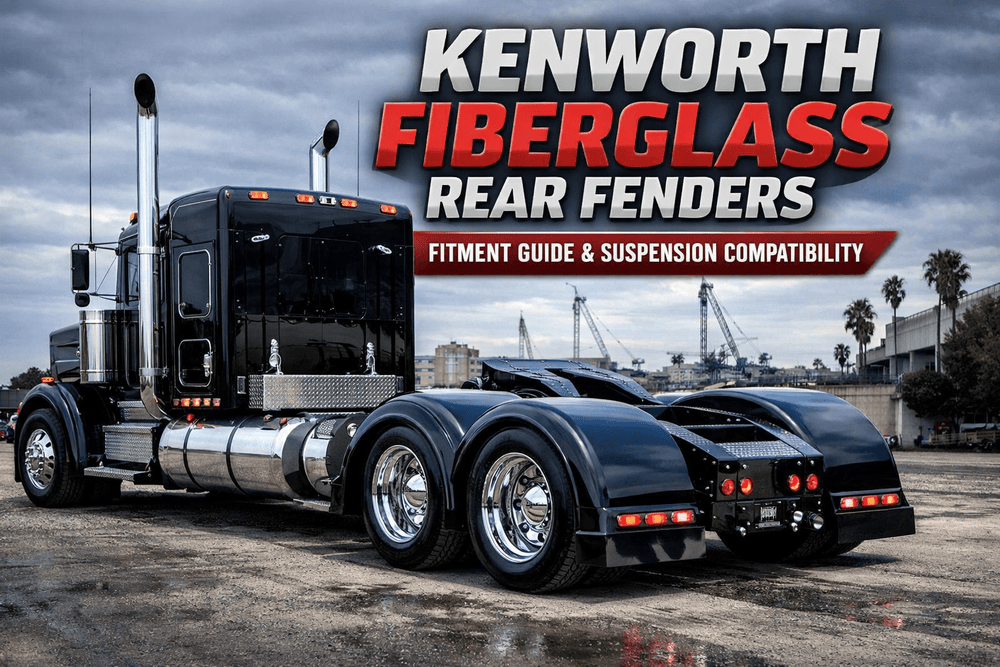 Kenworth Rear Kenworth Fiberglass Rear Fenders Fitment Guide | W900, T800 | Bad Ass ...