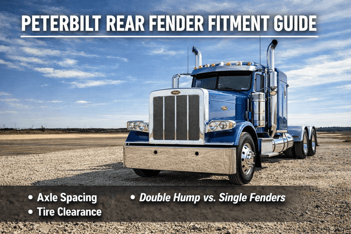 Peterbilt Rear Fender Fitment Guide: Axle Spacing for Peterbilt 379 &amp; 389 Trucks