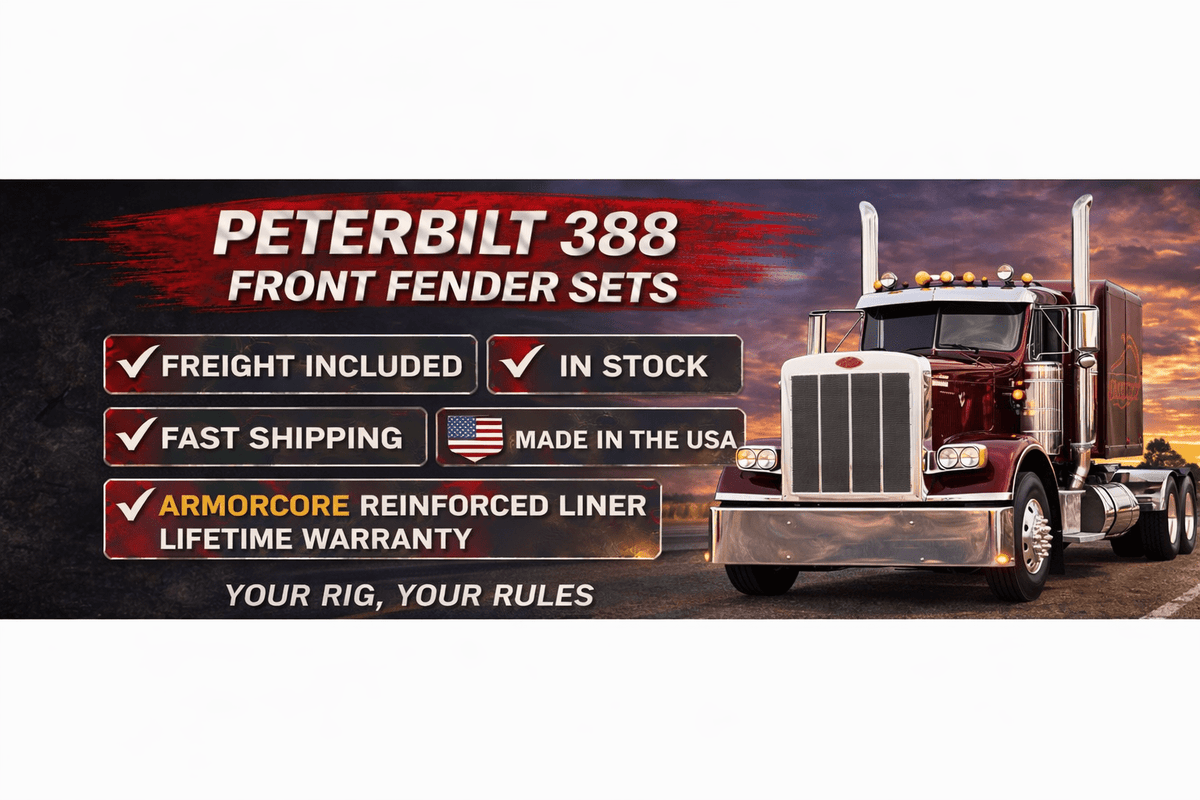 388 Peterbilt 388 Front Fenders | Bad Ass Custom Truck Parts