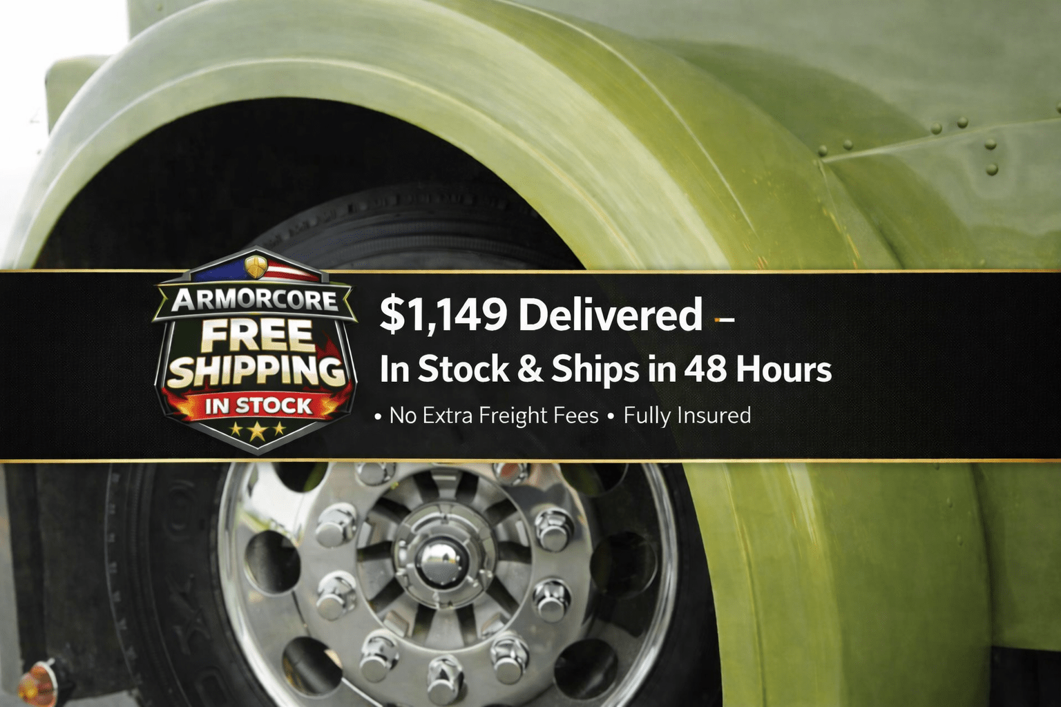 Peterbilt Front Fenders 379/389/589 - Bad Ass Custom Truck Parts