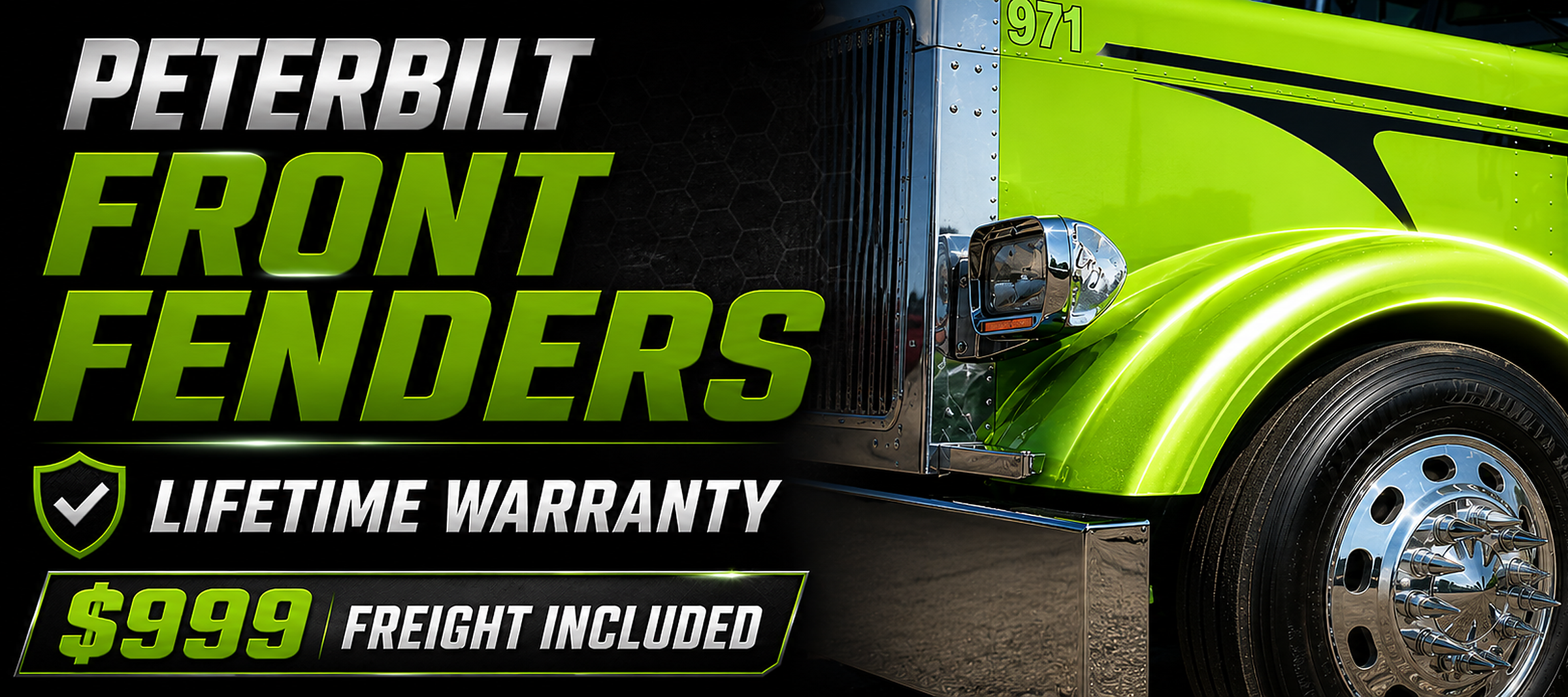 All Peterbilt Front Fenders