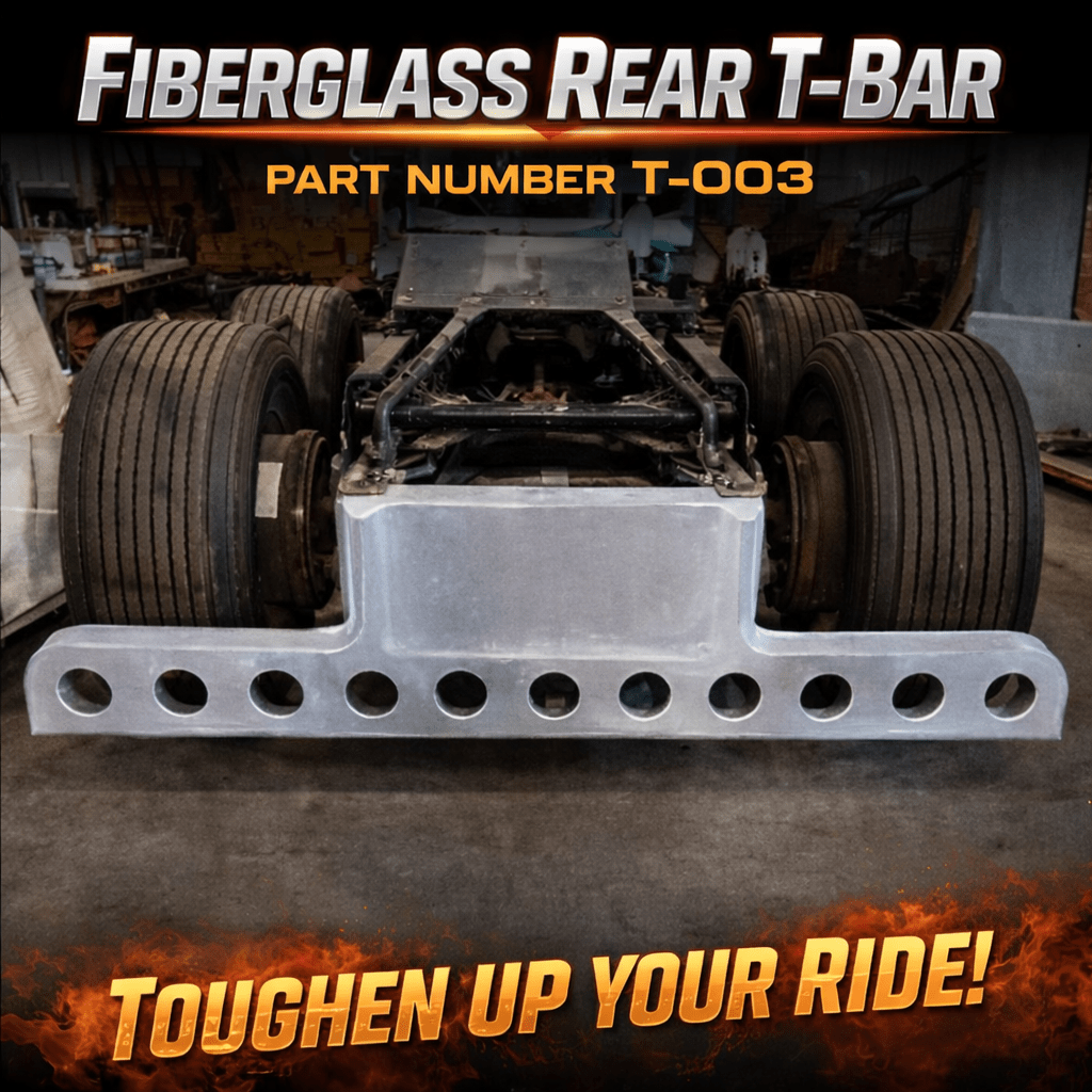 Bad Ass Fiberglass Rear T - Bar - Bad Ass Custom Truck Parts