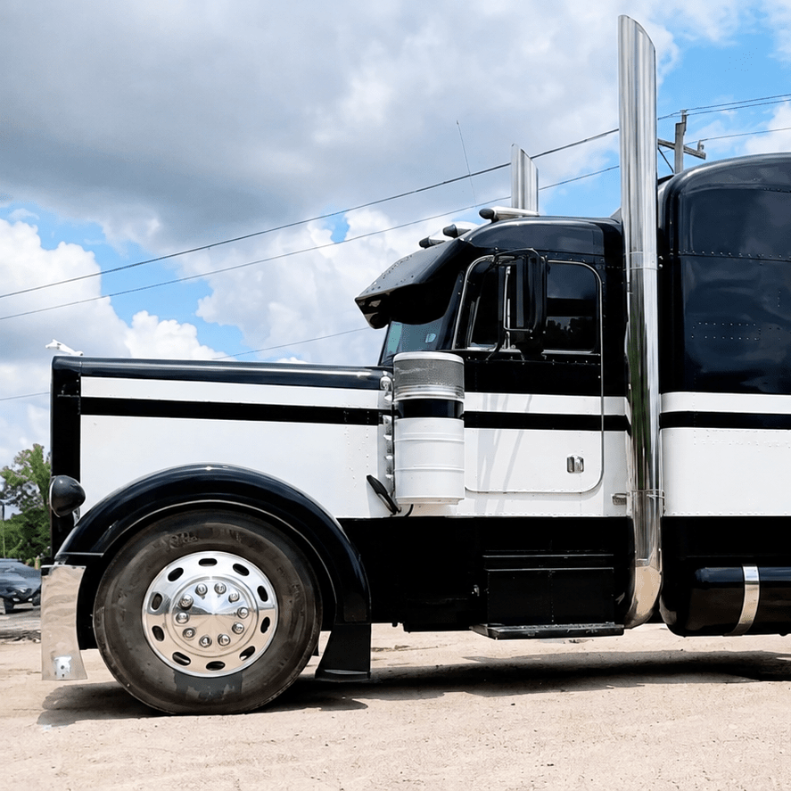 Bailey Front Fender Set – 7.5" Sidewall with Returned Edge - Bad Ass Custom Truck Parts