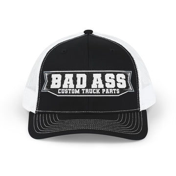 Custom Embroidered Bad Ass Snapback Trucker Cap - Bad Ass Custom Truck Parts