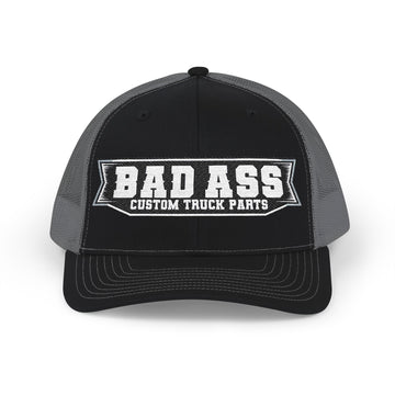 Custom Embroidered Bad Ass Snapback Trucker Cap - Bad Ass Custom Truck Parts
