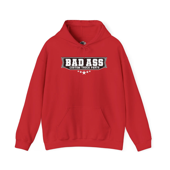 Custom Truck Parts Unisex Hoodie - Bold Graphic Design for Truck Enthusiasts - Bad Ass Custom Truck Parts