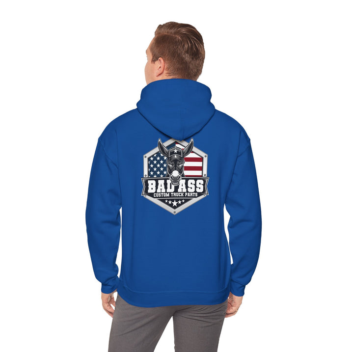 Custom Truck Parts Unisex Hoodie - Bold Graphic Design for Truck Enthusiasts - Bad Ass Custom Truck Parts