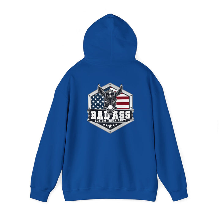 Custom Truck Parts Unisex Hoodie - Bold Graphic Design for Truck Enthusiasts - Bad Ass Custom Truck Parts