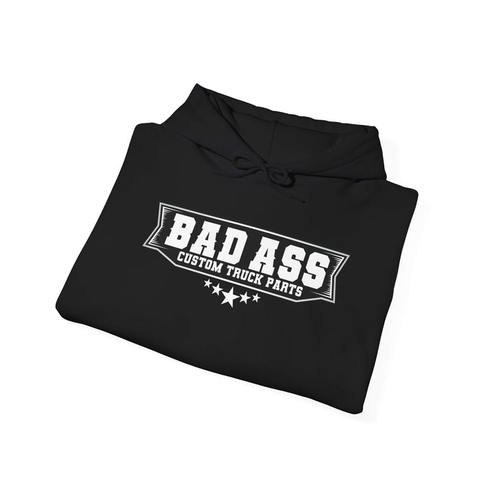 Custom Truck Parts Unisex Hoodie - Bold Graphic Design for Truck Enthusiasts - Bad Ass Custom Truck Parts
