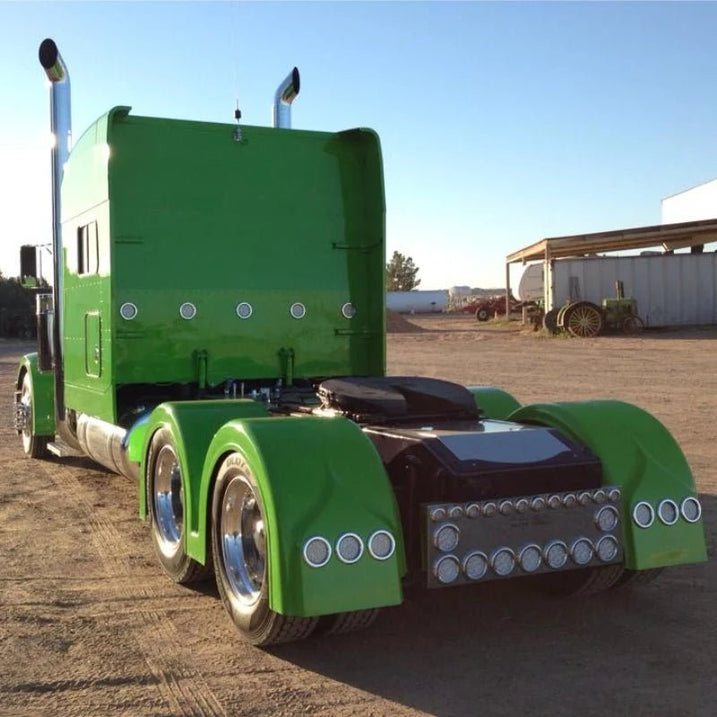 Double Hump Rear Fender Set with Light Boxes - Bad Ass Custom Truck Parts
