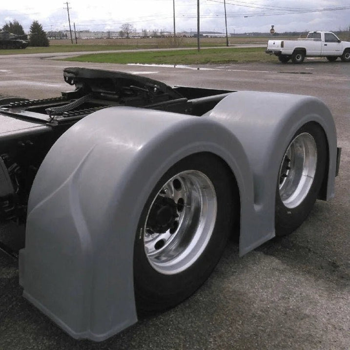 Double Hump Rear Fender Set with Light Boxes - Bad Ass Custom Truck Parts
