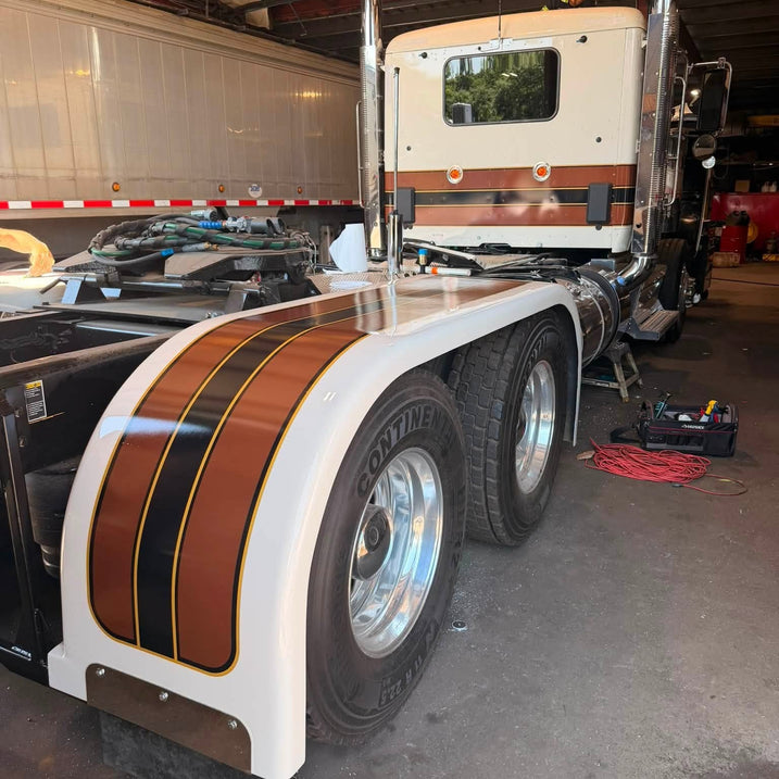 Maverick Rear Full Fender Set | 38" Drop & 3" Sidewall - Bad Ass Custom Truck Parts