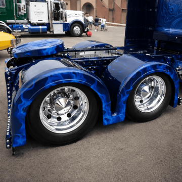 Original Double Hump Fender Set | Premium Semi Truck Rear Fenders - Bad Ass Custom Truck Parts