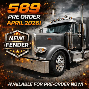 Peterbilt 589 Front Fender Set - 3.5" Sidewall - Bad Ass Custom Truck Parts