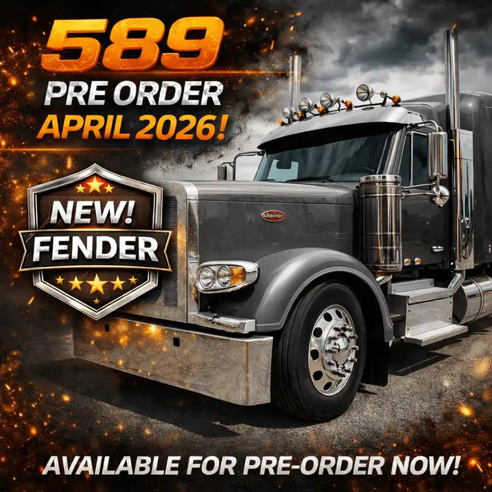 Peterbilt 589 Front Fender Set - 3.5" Sidewall - Bad Ass Custom Truck Parts
