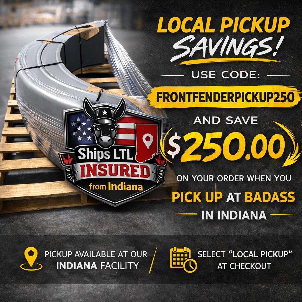 Peterbilt 589 Front Fender Set - 7.5" Sidewall - Bad Ass Custom Truck Parts