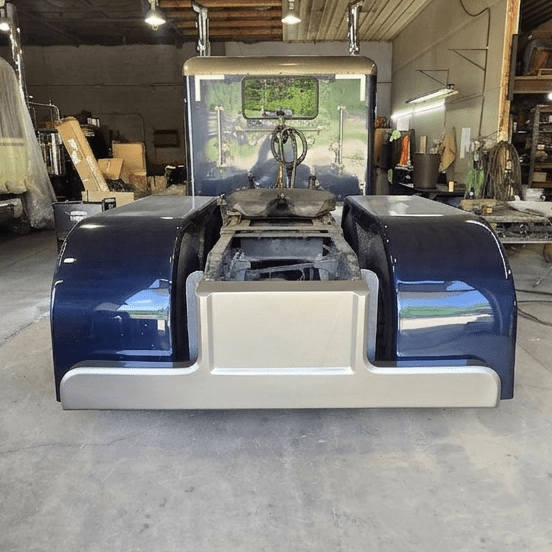 T-003 Universal Rear T-Bar with Integrated Light Enclosures - Bad Ass Custom Truck Parts