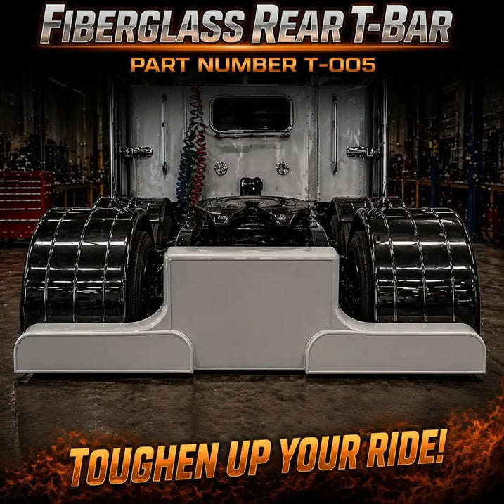 Universal Rear T-Bar Panel for Semi Trucks - Bad Ass Custom Truck Parts